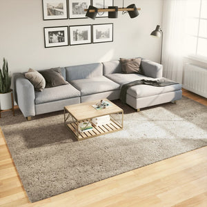 VidaXL Vloerkleed ISTAN hoogpolig glanzend 240x340 cm beige