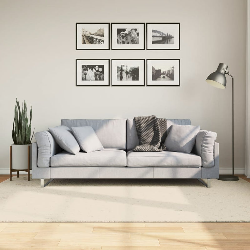 Load image into Gallery viewer, Vidaxl vloerkleed istan hoogpolig glanzend 160x230 cm crèmekleurig
