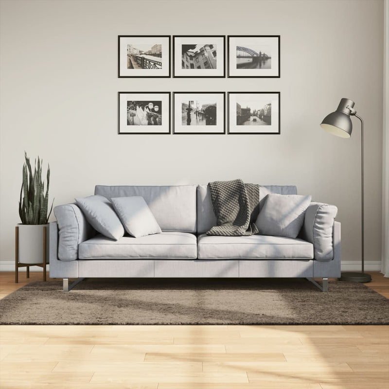 Chargez l'image dans la visionneuse de la galerie, Vidaxl vloerkleed istan hoogpolig glanzend 100x200 cm grijs
