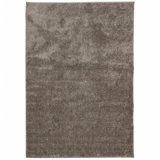 Vidaxl vloerkleed istan hoogpolig glanzend 120x170 cm grijs