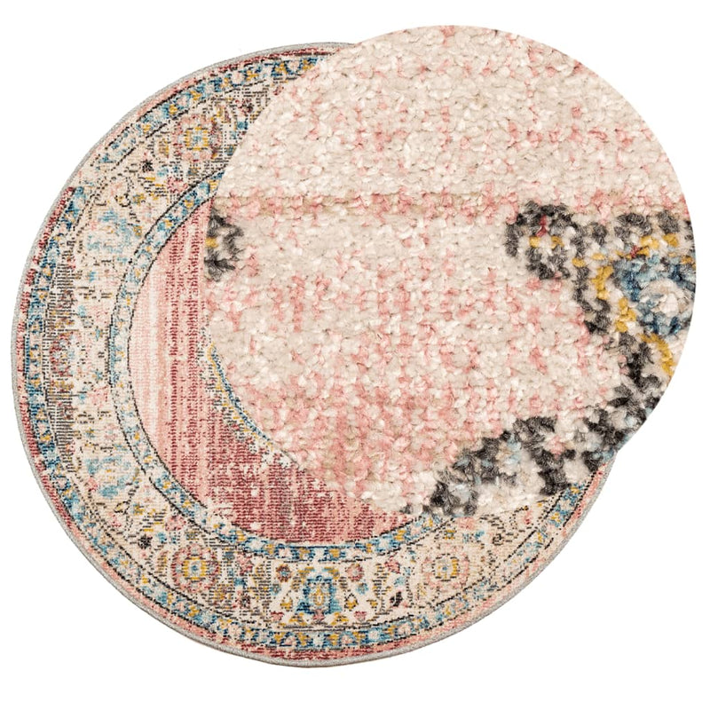Load image into Gallery viewer, Vidaxl vloerkleed arbizu binnen en buiten vintage stijl ø 120 cm
