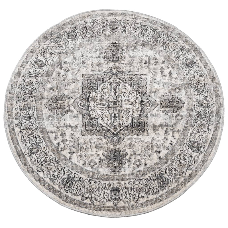 Afbeelding laden in galerijviewer, Vidaxl vloerkleed arbizu binnen en buiten vintage stijl ø 120 cm

