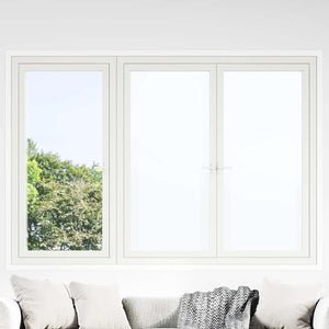Vidaxl raamfolies 5 st statisch mat pvc wit