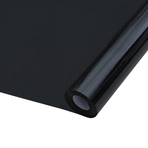 Vidaxl raamfolies 3 st statisch mat pvc zwart