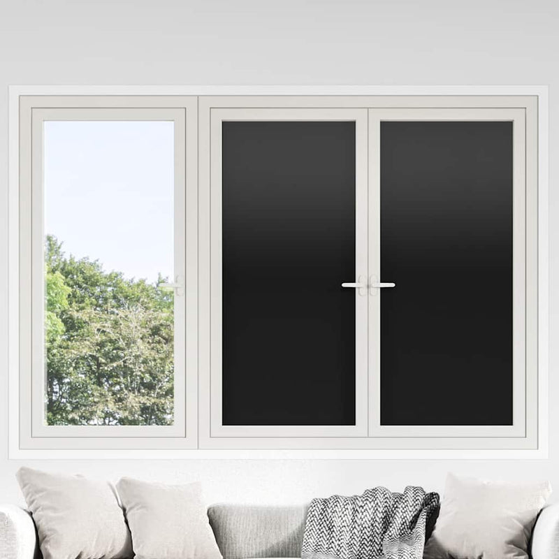 Afbeelding laden in galerijviewer, Vidaxl raamfolies 3 st statisch mat pvc zwart
