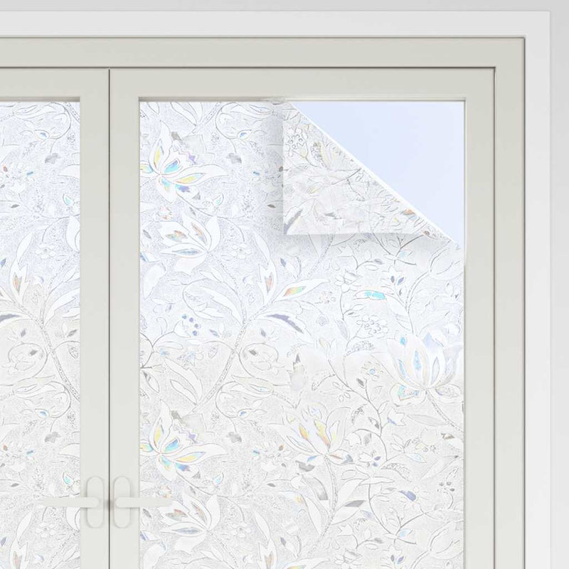 ギャラリービューアに画像をロードする, Vidaxl raamfolies 4 st mat bloemenpatroon pvc
