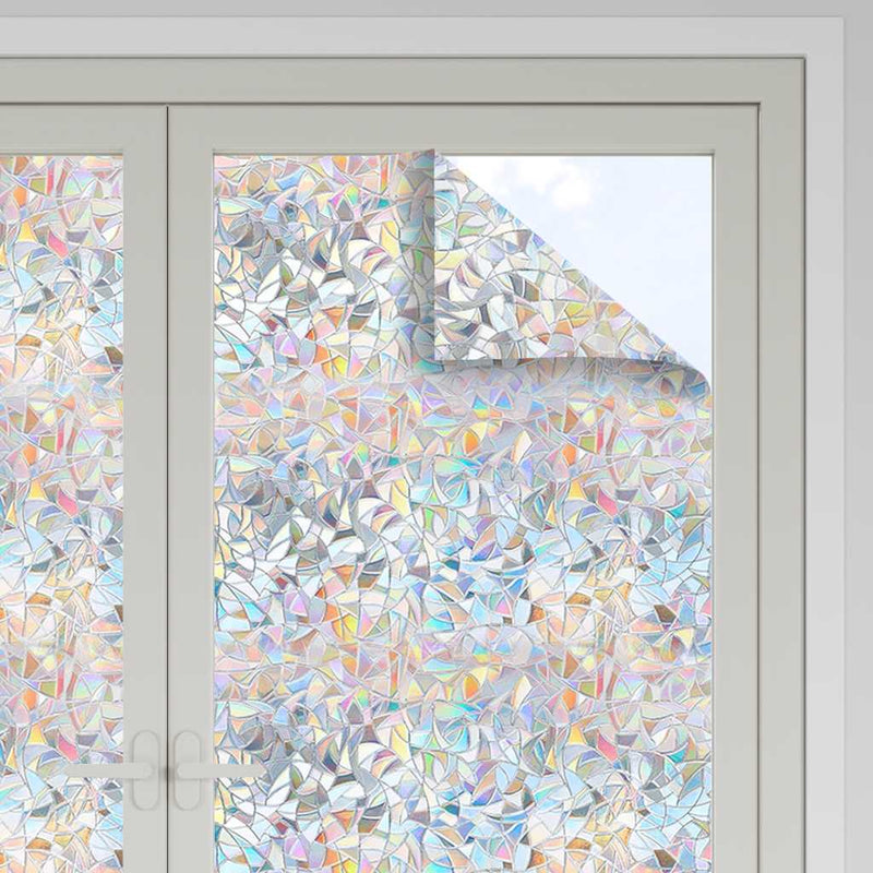 Chargez l'image dans la visionneuse de la galerie, Vidaxl raamfolies 5 st mat 3d regenboogpatroon pvc
