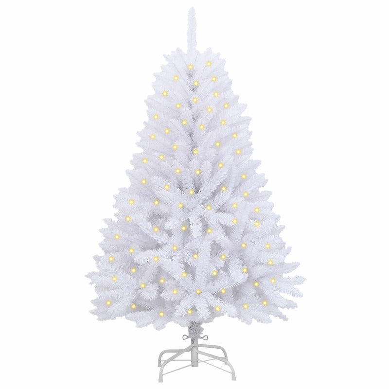 ギャラリービューアに画像をロードする, Vidaxl kunstkerstboom met 150 led wit 150 cm pvc en metaal
