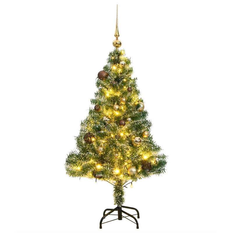 Load image into Gallery viewer, VidaXL Kunstkerstboom 150 LED's kerstballen en sneeuw 150 cm
