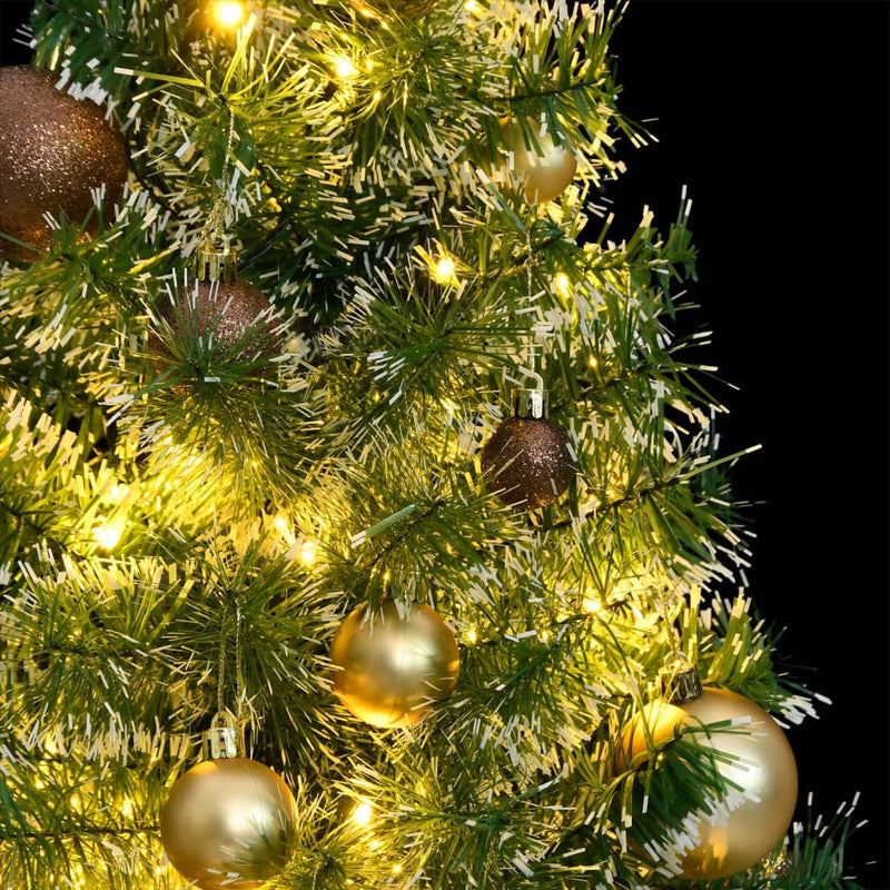Load image into Gallery viewer, VidaXL Kunstkerstboom 150 LED's kerstballen en sneeuw 150 cm

