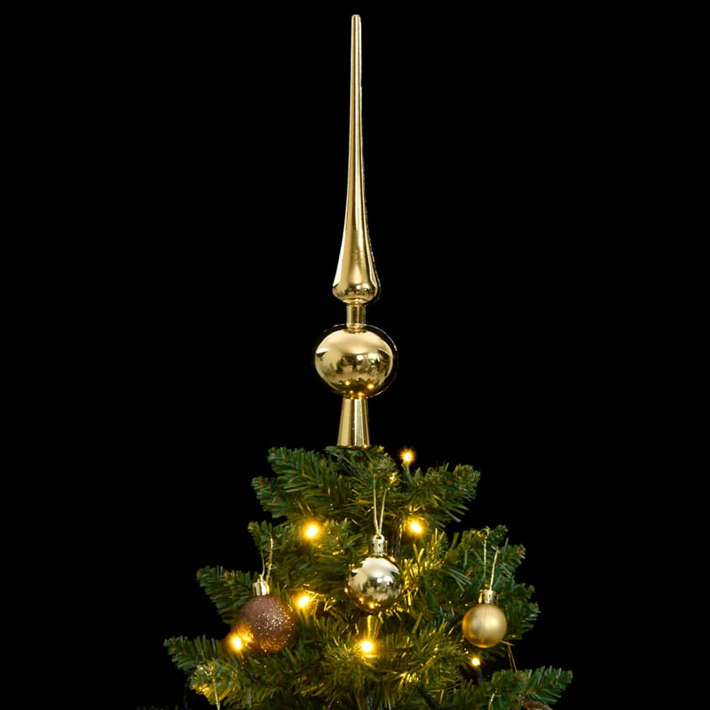 Load image into Gallery viewer, VidaXL Kunstkerstboom met scharnieren 150 LED's en kerstballen 150 cm
