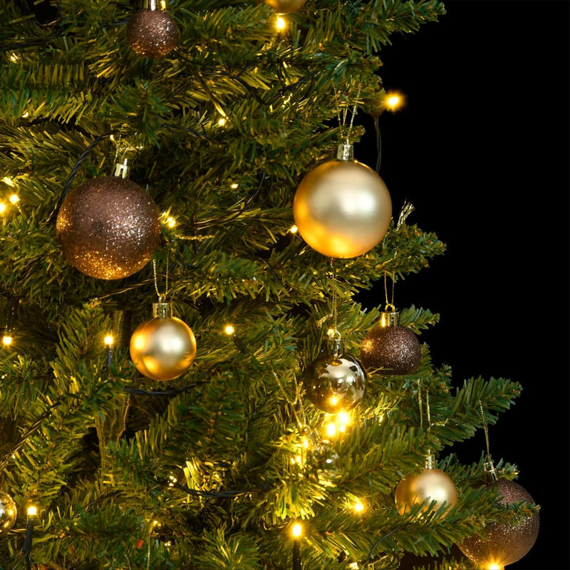 Load image into Gallery viewer, VidaXL Kunstkerstboom met scharnieren 150 LED's en kerstballen 150 cm
