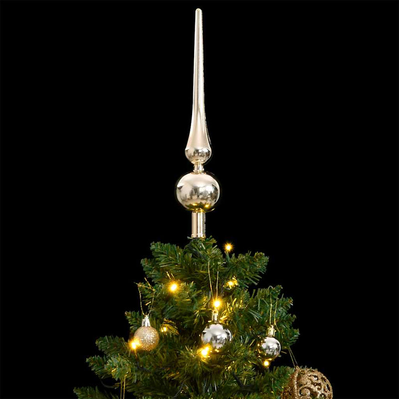 Afbeelding laden in galerijviewer, Vidaxl kunstkerstboom met scharnieren 150 led's en kerstballen 150 cm
