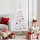 Vidaxl kunstkerstboom 120 cm pvc en staal wit