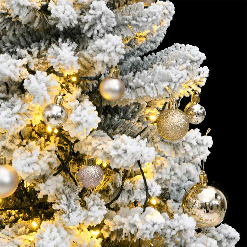 Afbeelding laden in galerijviewer, Vidaxl kunstkerstboom met scharnieren 150 led's en kerstballen 150 cm
