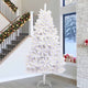 Vidaxl kunstkerstboom met 300 led wit 300 cm pvc en metaal