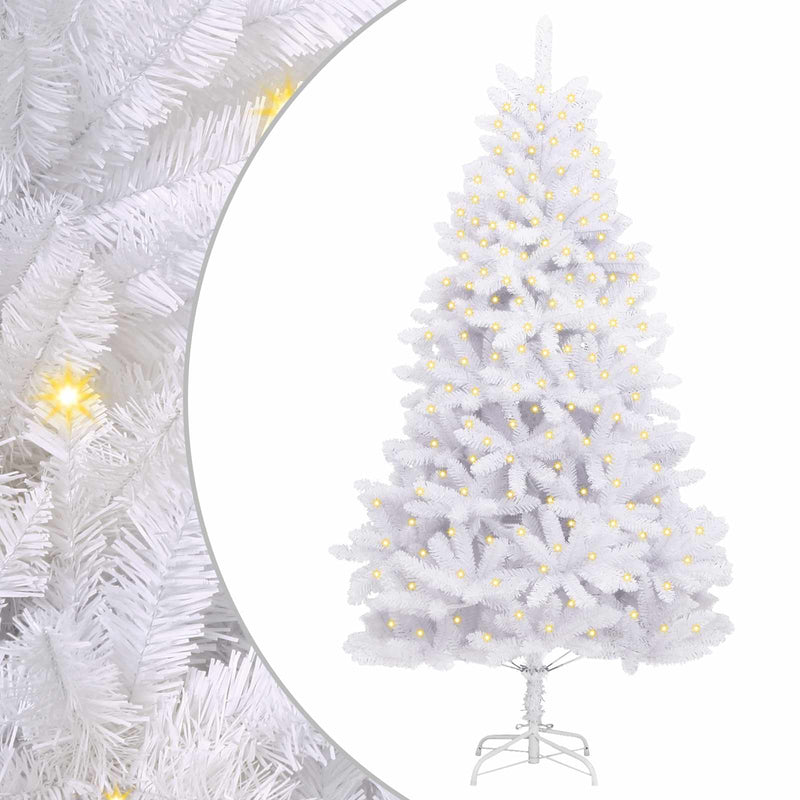 ギャラリービューアに画像をロードする, Vidaxl kunstkerstboom met 300 led wit 300 cm pvc en metaal
