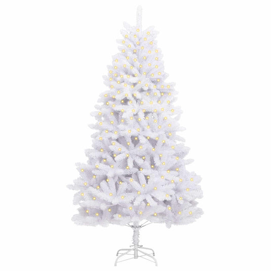 Vidaxl kunstkerstboom met 300 led wit 300 cm pvc en metaal