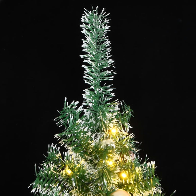 Load image into Gallery viewer, VidaXL Kunstkerstboom met 300 LED's kerstballen en sneeuw 180 cm
