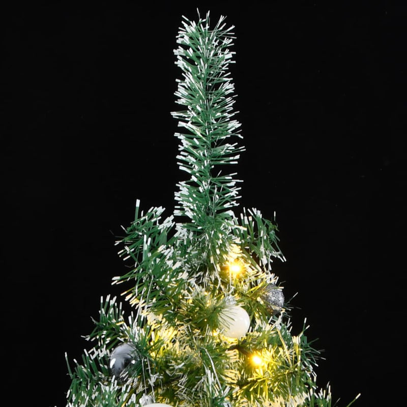 Afbeelding laden in galerijviewer, Vidaxl kunstkerstboom met 300 led's kerstballen en sneeuw 240 cm
