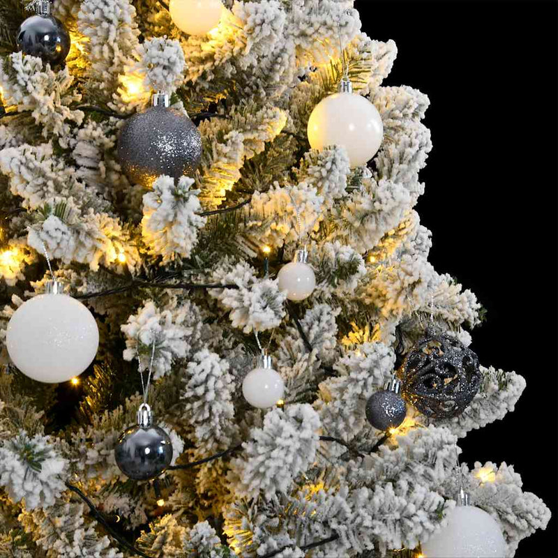 ギャラリービューアに画像をロードする, Vidaxl kunstkerstboom met scharnieren 300 led's en kerstballen 270 cm
