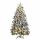 Vidaxl kunstkerstboom met scharnieren 300 led's en kerstballen 300 cm