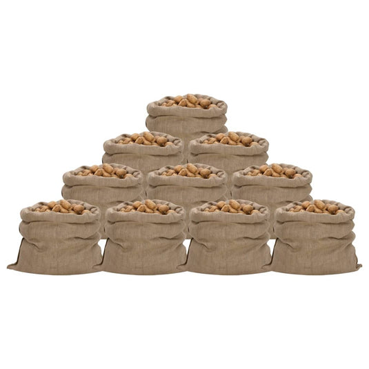 Vidaxl jutezakken 10 stuks 100x110 cm 100% jute 340 g m²