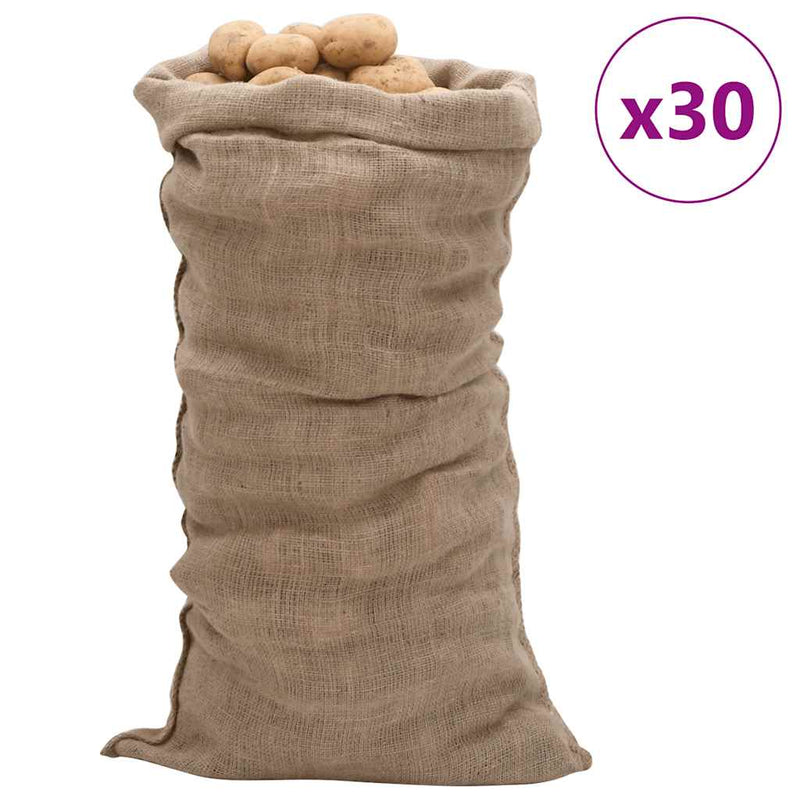 Load image into Gallery viewer, Vidaxl jutezakken 30 stuks 220 g m² 65x135 cm 100% jute
