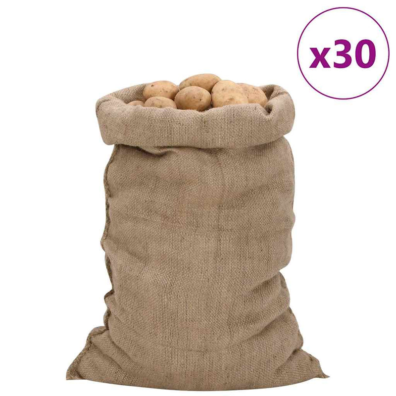 Load image into Gallery viewer, Vidaxl jutezakken 30 stuks 340 g m² 60x105 cm 100% jute
