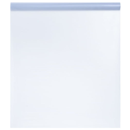 Vidaxl raamfolie statisch mat grijs 90 x 1000 cm pvc