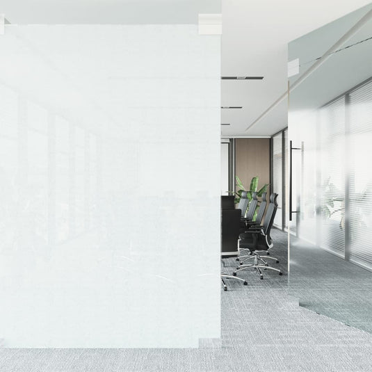 Vidaxl raamfolie statisch mat wit 90x1000 cm pvc