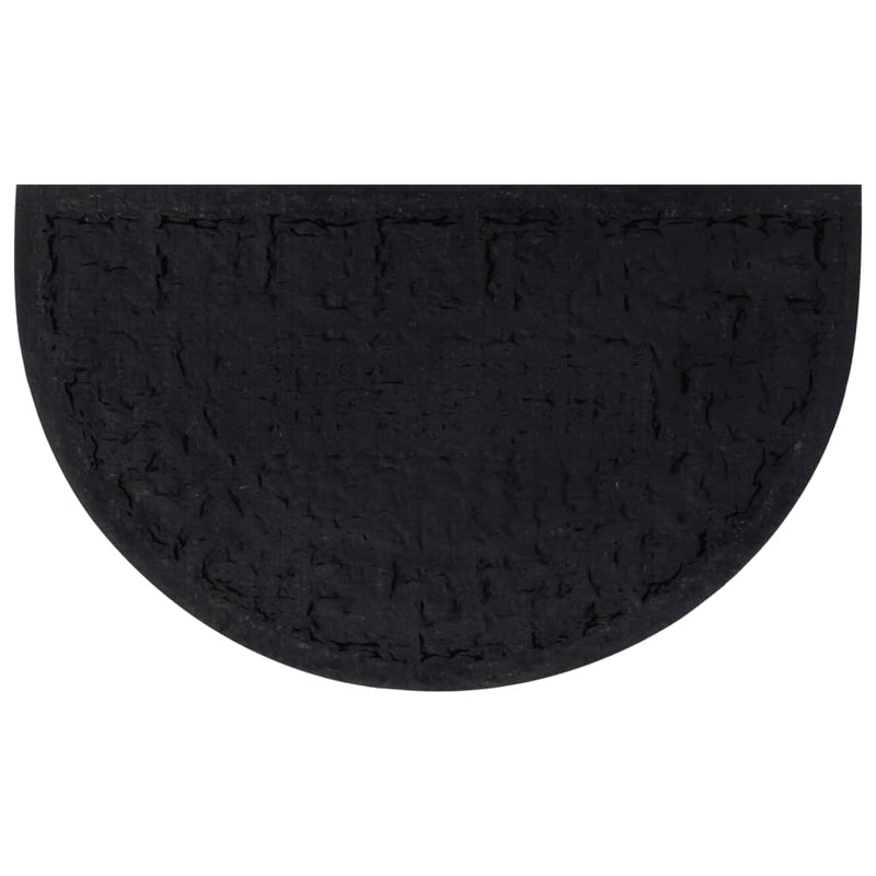 Load image into Gallery viewer, Vidaxl deurmat halfrond 45x75 cm rubber en kokosvezel
