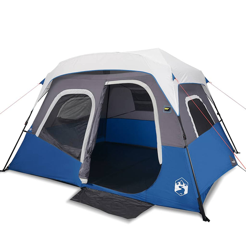 Load image into Gallery viewer, Vidaxl tent met led 6-persoons snelontgrendeling lichtblauw

