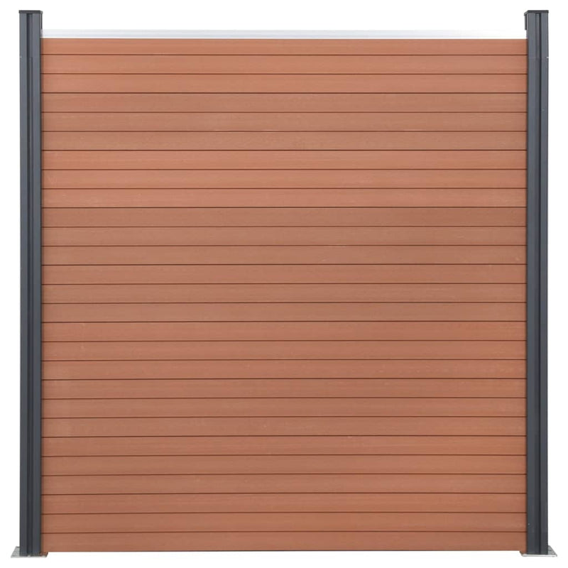 Load image into Gallery viewer, VidaXL Schuttingpaneelset 180x186 cm HKC bruin
