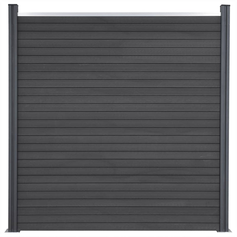 Load image into Gallery viewer, VidaXL Schuttingpaneelset 180x186 cm HKC grijs
