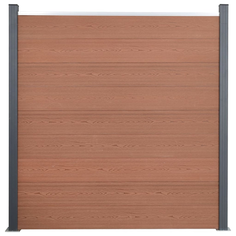 Load image into Gallery viewer, VidaXL Schuttingpaneelset 526x186 cm HKC bruin
