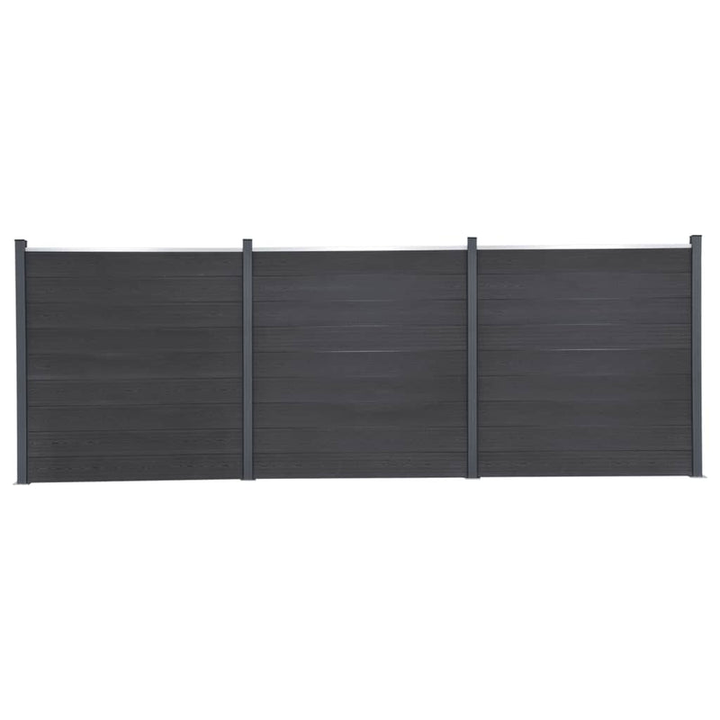 Load image into Gallery viewer, VidaXL Schuttingpaneelset 526x186 cm HKC grijs
