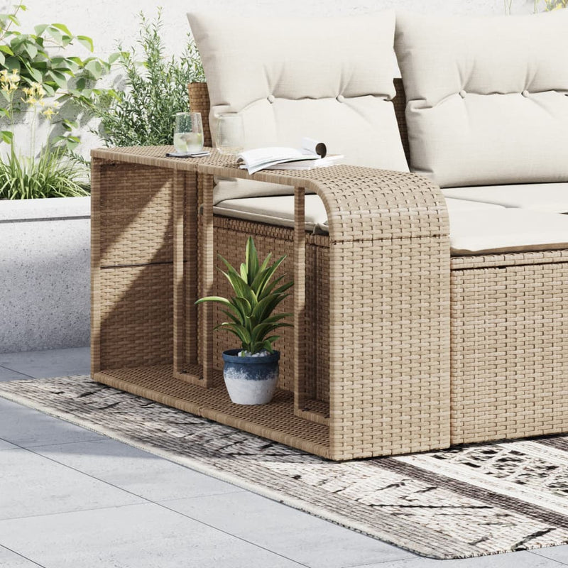 Load image into Gallery viewer, Vidaxl opbergschappen 2 st poly rattan beige
