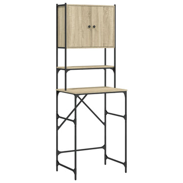 Vidaxl wasmachinekast 68x48,5x194 cm sonoma eikenkleurig
