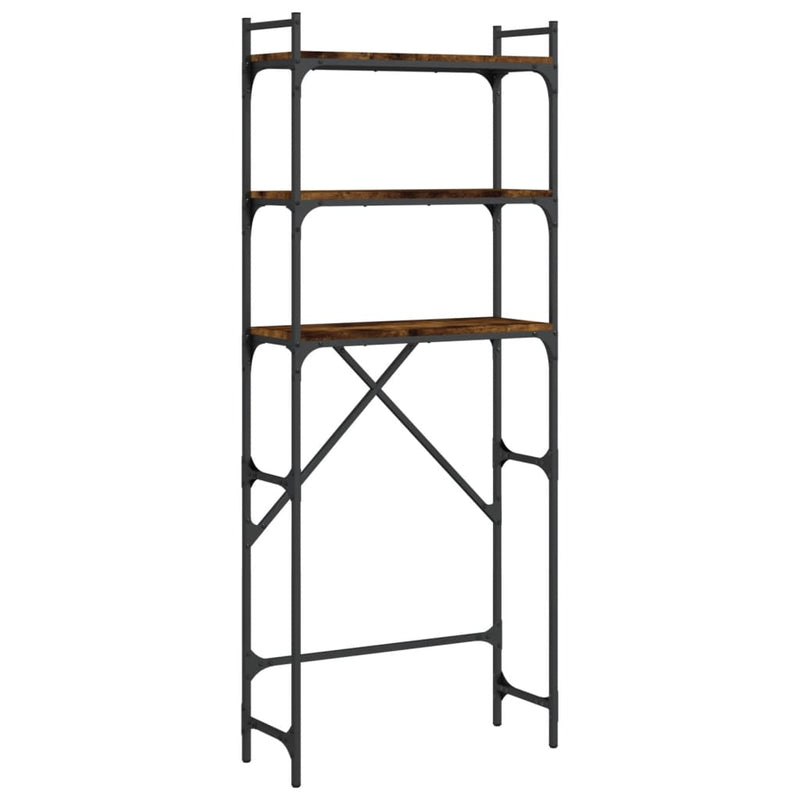 ギャラリービューアに画像をロードする, Vidaxl wasmachinerek 67x25x163 cm bewerkt hout gerookt eikenkleurig
