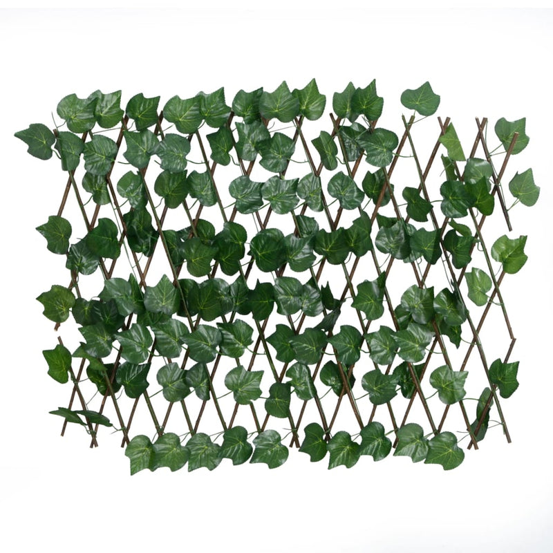 Load image into Gallery viewer, Vidaxl kunstplant druivenblad op latwerk uittrekbaar 190x60 cm groen
