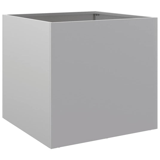 Vidaxl plantenbak 49x47x46 cm gegalvaniseerd staal zilverkleurig