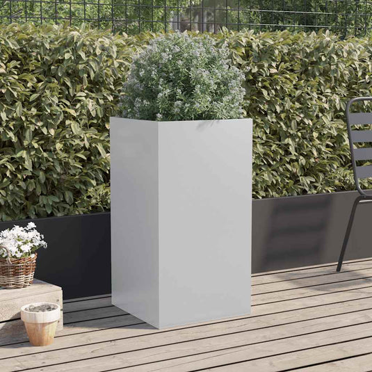 Vidaxl plantenbak 42x38x75 cm gegalvaniseerd staal zilverkleurig