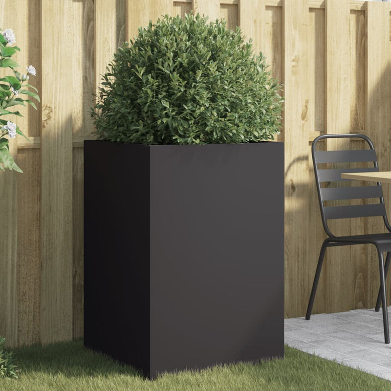 Load image into Gallery viewer, Vidaxl plantenbak 52x48x75 cm staal zwart
