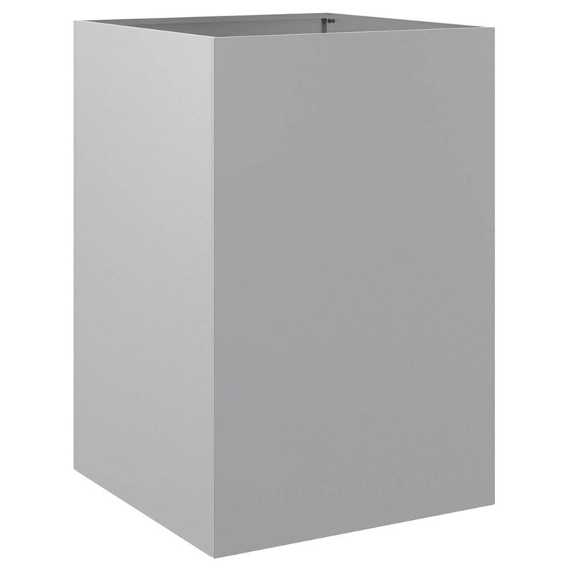 Load image into Gallery viewer, Vidaxl plantenbak 52x48x75 cm gegalvaniseerd staal zilverkleurig
