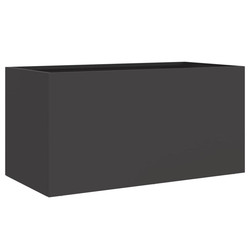 Load image into Gallery viewer, Vidaxl plantenbak 62x30x29 cm staal zwart
