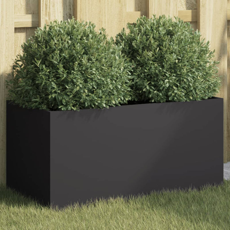 Load image into Gallery viewer, Vidaxl plantenbak 62x30x29 cm staal zwart
