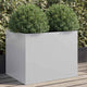Vidaxl plantenbak 62x47x46 cm gegalvaniseerd staal zilverkleurig
