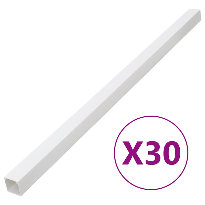 Chargez l'image dans la visionneuse de la galerie, Vidaxl kabelgoot 40x25 mm 30 m pvc
