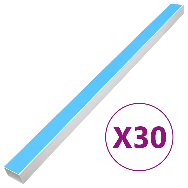 Load image into Gallery viewer, Vidaxl kabelgoot zelfklevend 60x60 mm 30 m pvc

